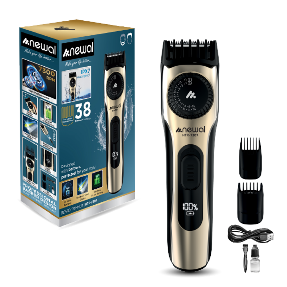 Newal HTR-7307 - Beard Trimmer - Gold
