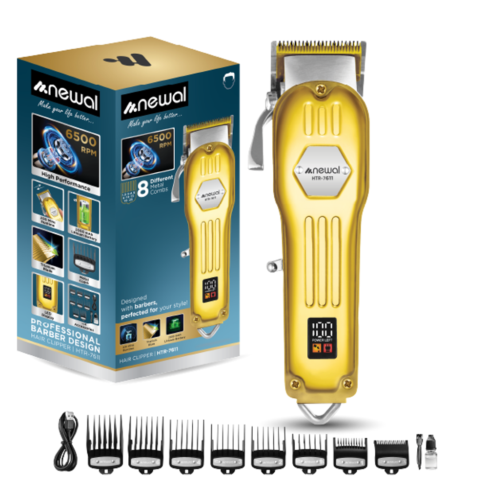 Newal HTR-7611 - Beard Trimmer - Gold