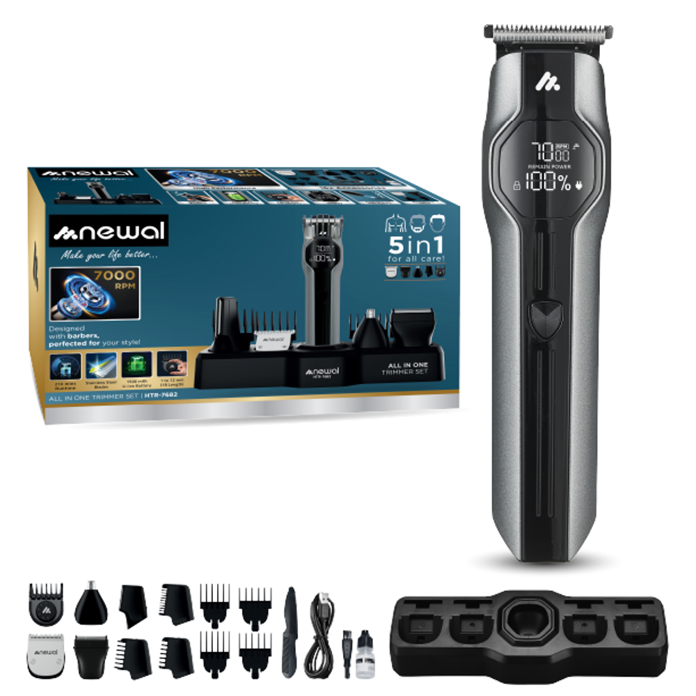 Newal HTR-7682 - Beard Trimmer - Gray