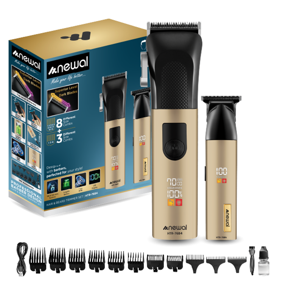 Newal HTR-7684 - Beard Trimmer - Gold