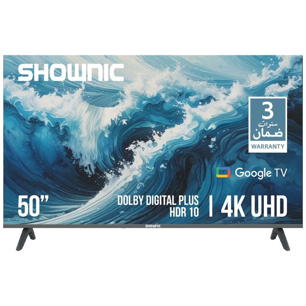 Shownic Shownic TP-DGU50A - 50 Inch -4K - Built In Satellite - 60Hz - Google TV - Black 50 inch