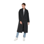 Trendyolmilla Women’s Wide Cut Long Coat - Black