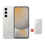 سامسونج كلاكسي S24 Fe - دبل سيم - 512/8 كيكابايت + حافظة S24 FE - رمادي