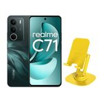 ريلمي C71 - دبل سيم - 6.67 انج شاشة - UNISOC T7250 ثماني النوى - 6300 مللي أمبير بساعة، شحن سريع 45 واط - ستاند موبايل