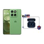 موتورولا ايدج 60 - بشاشة 6.67 انش 120 هيرتز P-OLED - ميديا ​​تيك دايمنسيتي 7300 - بحجم بطارية 5200 ميلي امبير بسرعة شحن 68 واط + سماعة بلوتوث داخل الأذن موتو بادز