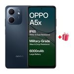 اوبو A5X - بشاشة 6.67-انج LCD, HD+ - سنابدراجون 6s 4G الجيل الأول ثماني النواة - 6000 مللي امبير, 45 واط + صندوق هدايا