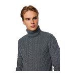 سترة للرجال ترينديول مان بياقة دائرية - رمادي