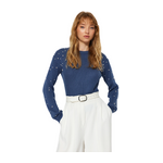 Trendyolmilla Women’s Crew Neck Sweater - Blue
