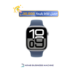 ساعة ابل - Series 10 - ملم46 - هيكل من الألومنيوم مع حزام رياضي  - ميديوم/لارج