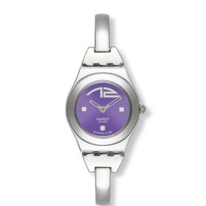  Swatch Watch YSS146A For Women - Analog Display, Stainless Steel Band - Silver 