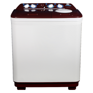  غسالة كورال حوض مزدوج - 9.6 كغم - TTW-15065-JB - ابيض 