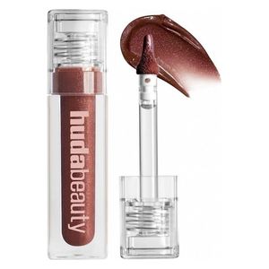 Huda Beauty Icy Nude Faux Filler Extra Shine Lip Gloss ,She Fire