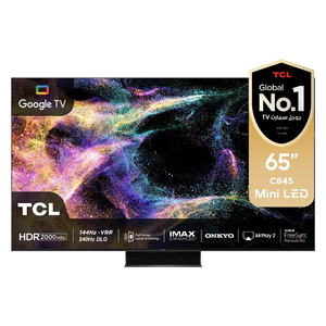 TCL 65-Inch C845 Series - Smart - 4K - Mini LED - 144Hz - 2023 Model