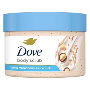  مقشر وملمع للجسم بالمكاديميا وحليب الأرز 298 غم - دوف 