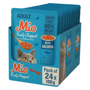Mio With Salmon Cat Food - 24 Piece