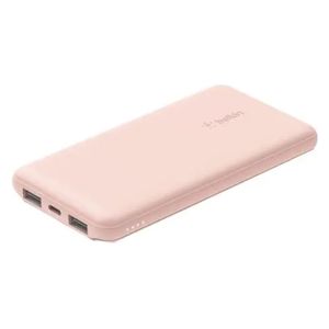 باور بانك بيلكن - سعة 20000mAh - منافذ 3 - وردي