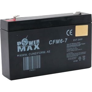 Power Max UPS Battery - 6V-7A - Black