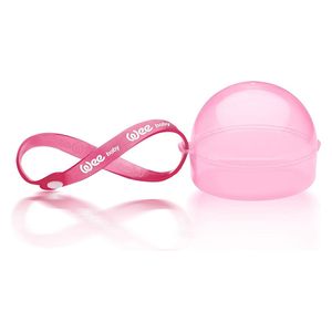  علبة تخزين اللهايات من وي بيبي - وردي 