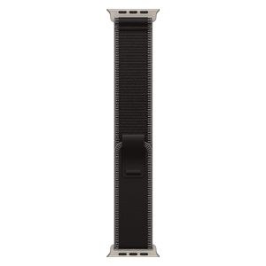 Apple 49mm Trail Loop Band Black/Charcoal - S/M - Natural Titanium Finish