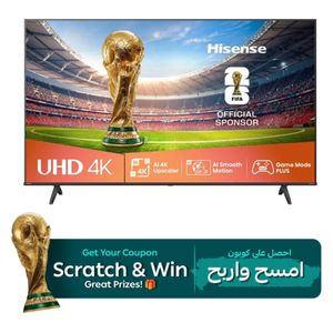  Hisense A61Q - 58 Inch - 4K - UHD - 60Hz - VIDAA - Black 