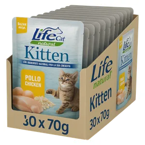 Life Cat Natural Chicken Kitten Food - 30 Piece
