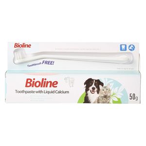  Bioline Toothpaste & Liquid Calcium For pet - 50g 
