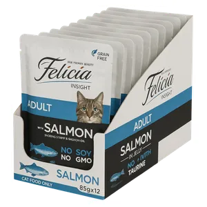 Felicia Adult Salmon Cat Food - 12 Piece