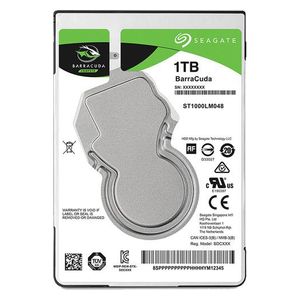 Seagate BarraCuda 5400 rpm 2.5" - 1TB - Internal HDD Hard Drive - Steel