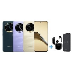 ريلمي 13 برو 5G - دبل سيم - 256/8 كيكابايت + سماعة بلوتوث داخل الاذن + شاحن وايرليس