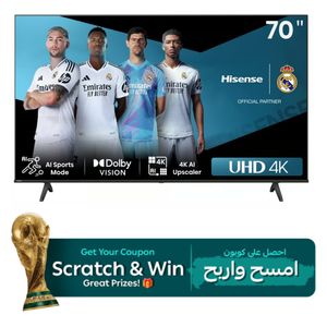  Hisense 70-Inch A61Q Series - Smart - 4K - LED - 60Hz - 2024 Model 