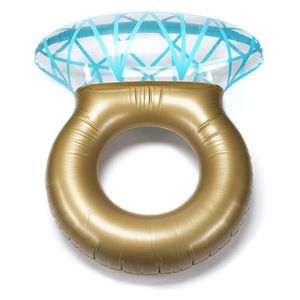  Goods Plus Gadgets 16015060 - Diamond Ring Design Giant Swimming Float - 160 cm - Beige 
