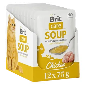 بريت كير حساء قطط بنكهة الدجاج - 15 قطعة