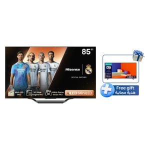  شاشة هايسنس 85-انج فئة 85U7N - سمارت - 4K - Mini LED - 144 هيرتز - اسود 