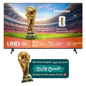  شاشة هايسنس 55-انج فئة 55A61Q - سمارت - 4K - LED - 60 هيرتز - اصدار 2025 