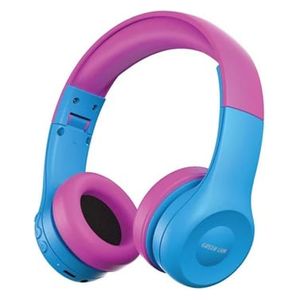 سماعة بلوتوث حول الاذن كرين ليون - Gk 100 Kid - بلوتوث 5.4 - بطارية بحجم 300 مللي امبير - ازرق/وردي