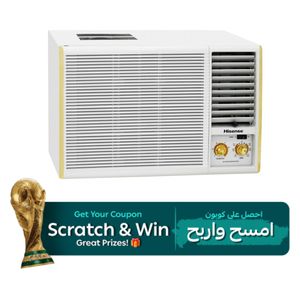  مكيف شباكي هايسنس  - 2 طن - QAW-24DT - أبيض 