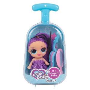  nalu 21magt23 - Lovely Baby Doll Trolley Playset - Ages 3+ - Purple 