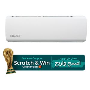  Hisense QAS-12HT - Wall Mounted Split AC - 1 Ton - Intelligent Display - White 
