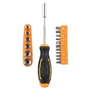  Hardware Tools Household Screwdriver and Socket Set - Orange 