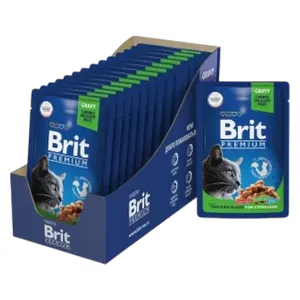 Brit Chicken Slices Cat Food - 24 Piece