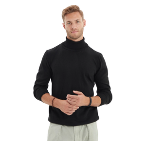 Trendyol Man Men's Slim Fit Full Turtleneck Basic Sweater - Black