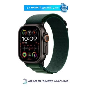  ساعة ابل الترا 2 GPS + Cellular - ملم49 - S - هيكل من التيتانيوم مع حزام جبال الألب اخضر 