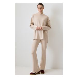 طقم tunic بنطلون سكنة - بيج / م