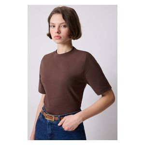 SHORT SLEEVE T-SHIRT - Brown / S