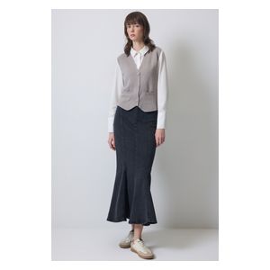سترة صوفية بدون seams - رمادي / L/XL