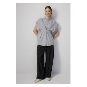 DORT DETAILED SHORT SLEEVE T-SHIRT - Grey / S