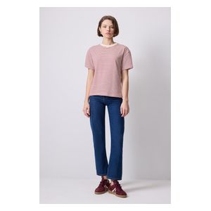  STRIPED BASIC T-SHIRT - Red / L 