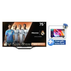  Hisense 75-Inch 75U7N Series - Smart - 4K - Mini-LED - 144Hz + Hisense 43-Inch 43A4K Series - Smart TV - 4K - FHD - LED - 60Hz - 2023 Model 