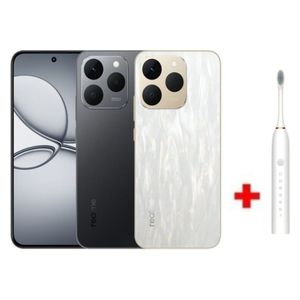 Realme 15T - 6.57-Inch AMOLED, 120Hz refresh rate - MediaTek Dimensity 6400 Max (5G, Octa-Core, 6nm) - 7000mAh battery + ToothBrush