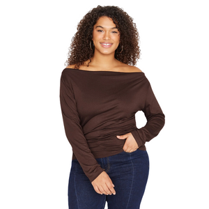 Trendyol Curve Women’s Knitted Blouse - Brown